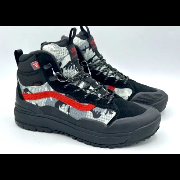 New Vans UltraRange Exo Hi MTE-2 Arctic Camo Black Red Primaloft Boot - Picture 1 of 10